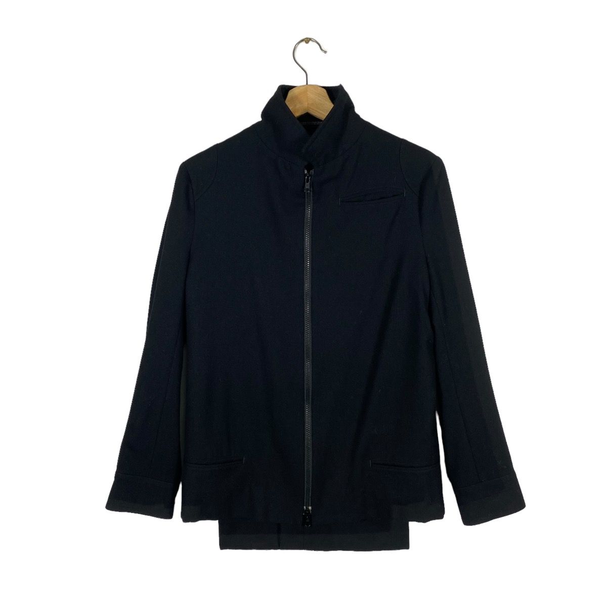 Vintage 90s Y's Yohji Yamamoto Wool Jacket Zipper Size 1 - 1