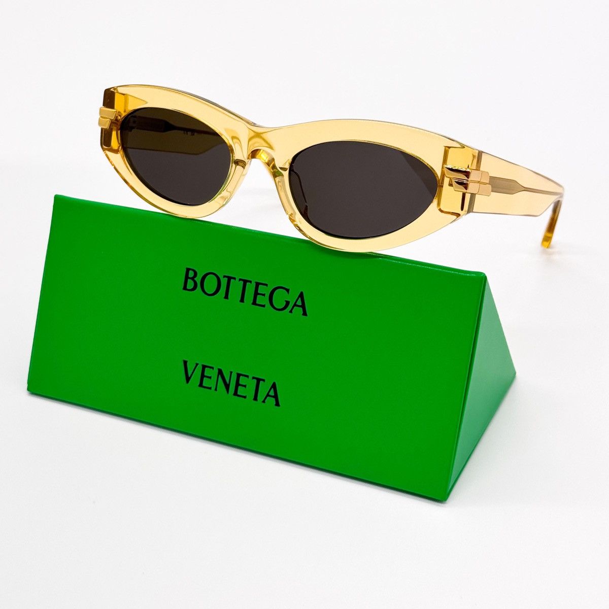 NEW BOTTEGA VENETA BV1189S 004 YELLOW WOMEN SUNGLASSES - 1