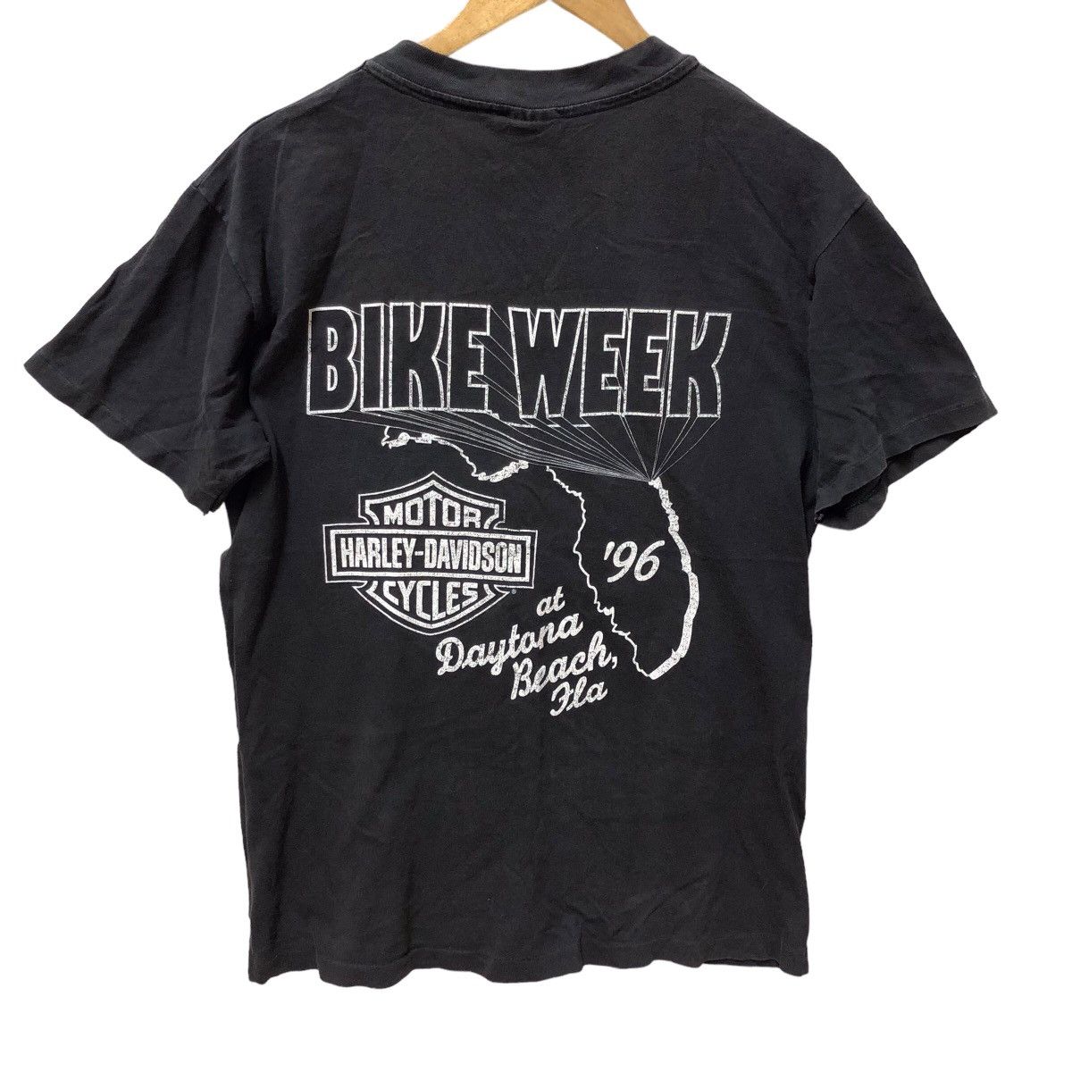 Vintage harley davidson daytona beach bike week 1996 tshirt - 2