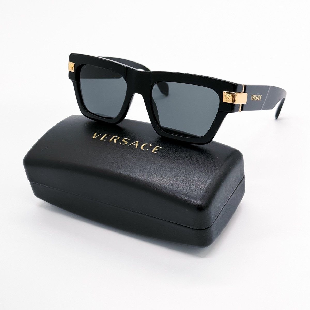 NEW VERSACE MOD 4464 GB1/87 BLACK VE4464 GB187 SUNGLASSES - 1