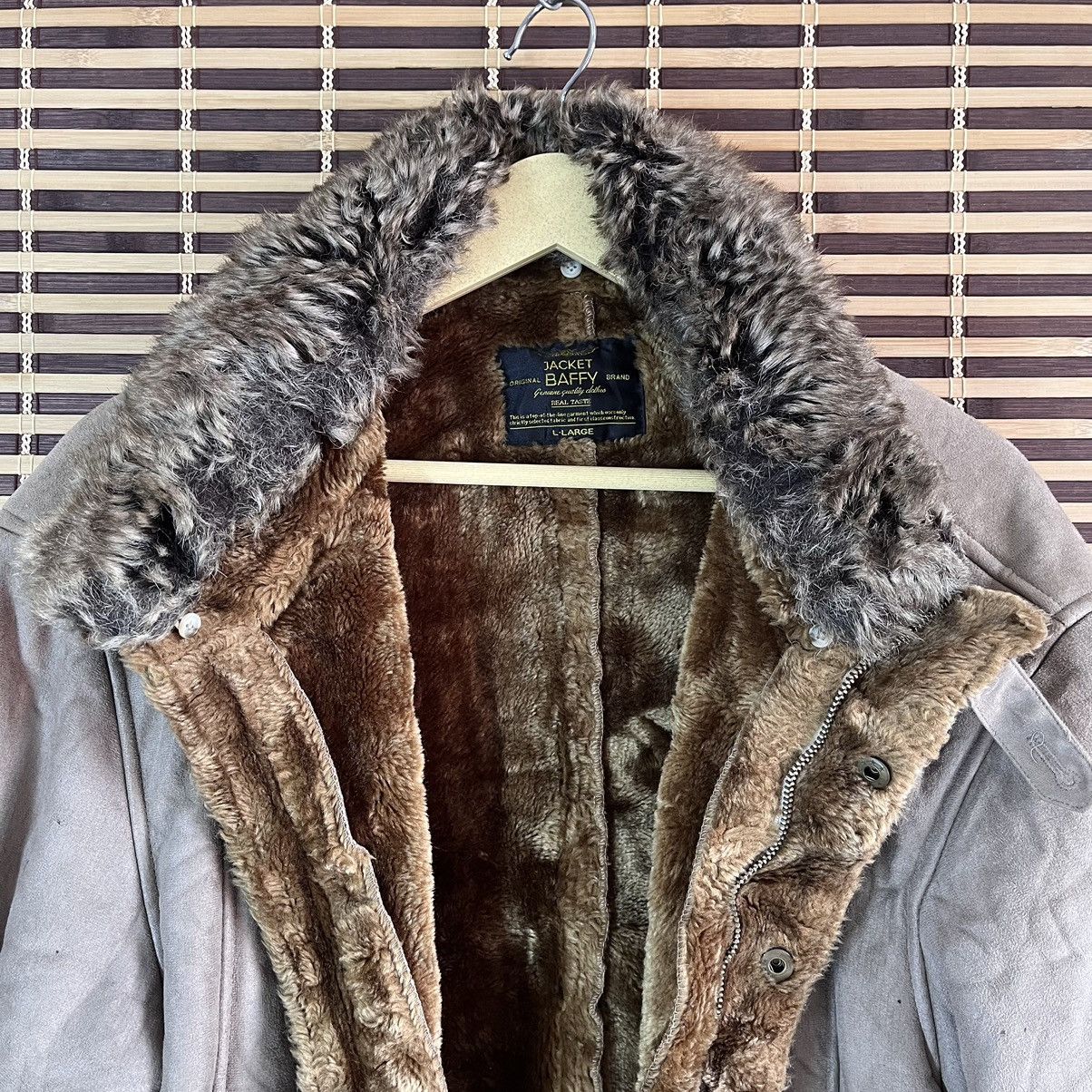 Vintage - Original Handmade Jacket Baffy B3 Type With Fur - 19