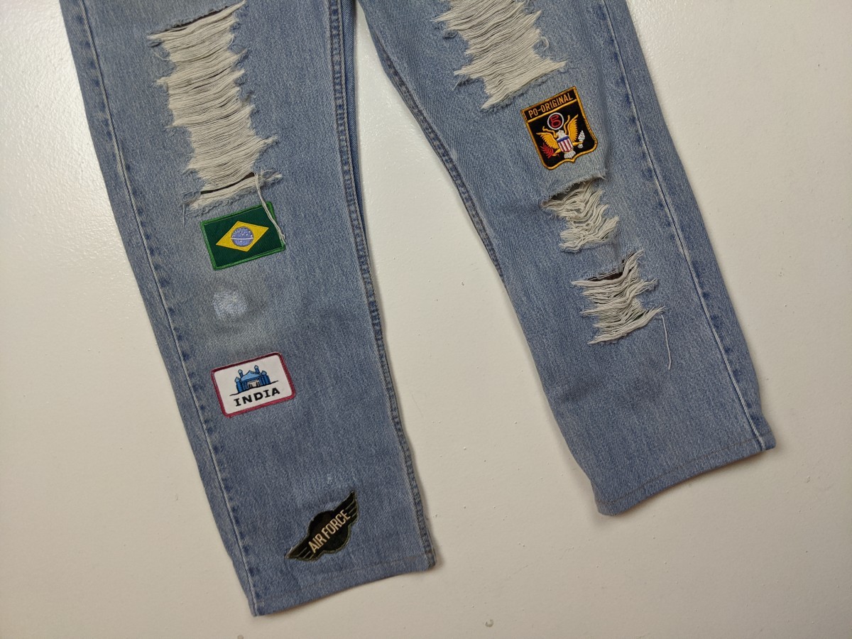Distressed Denim - Mistico Charla Patchwork Jeans Bottom Pant - 3