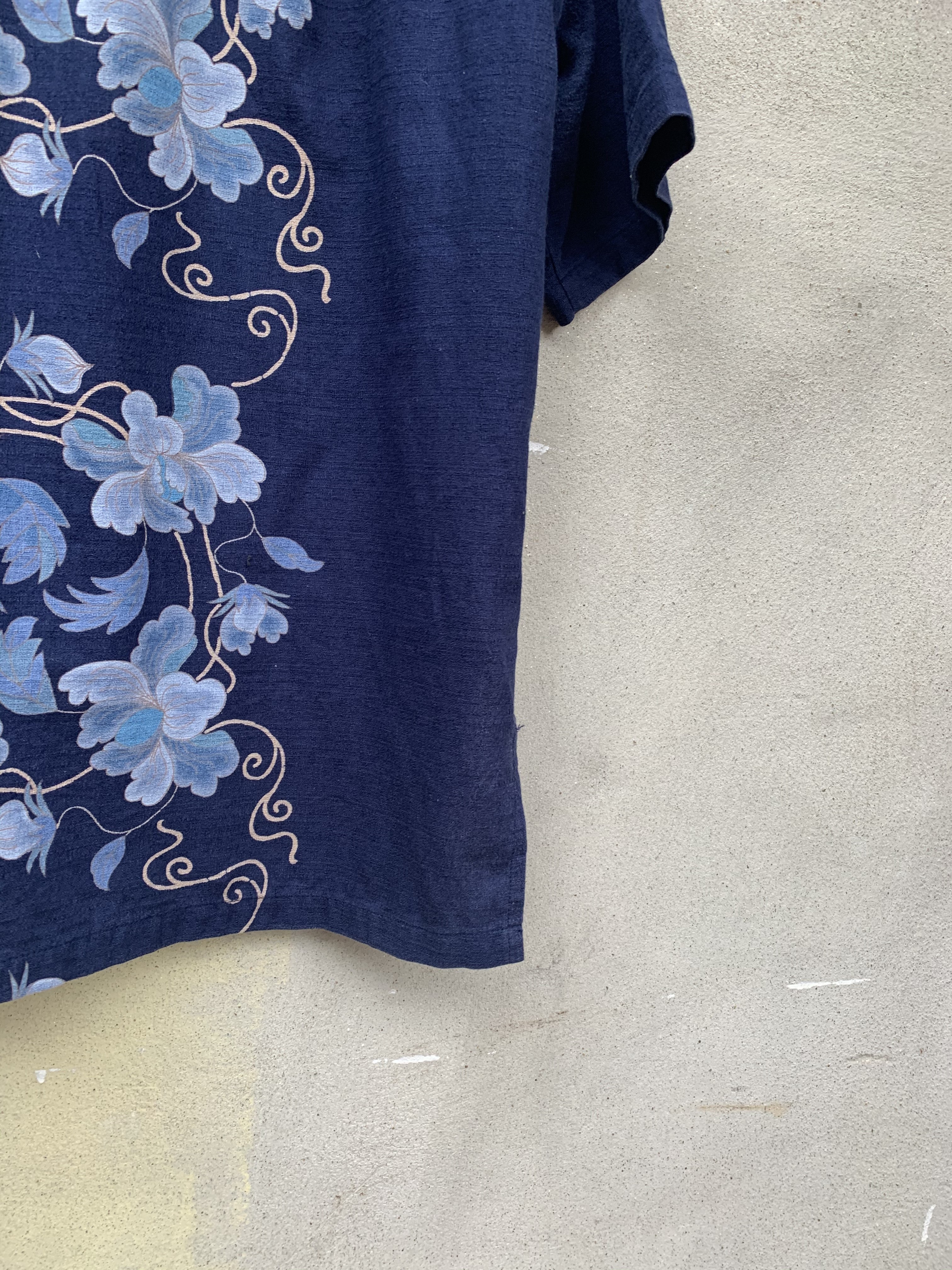 Vintage - Vintage Okinawa Floral Motive Button Shirt - 8