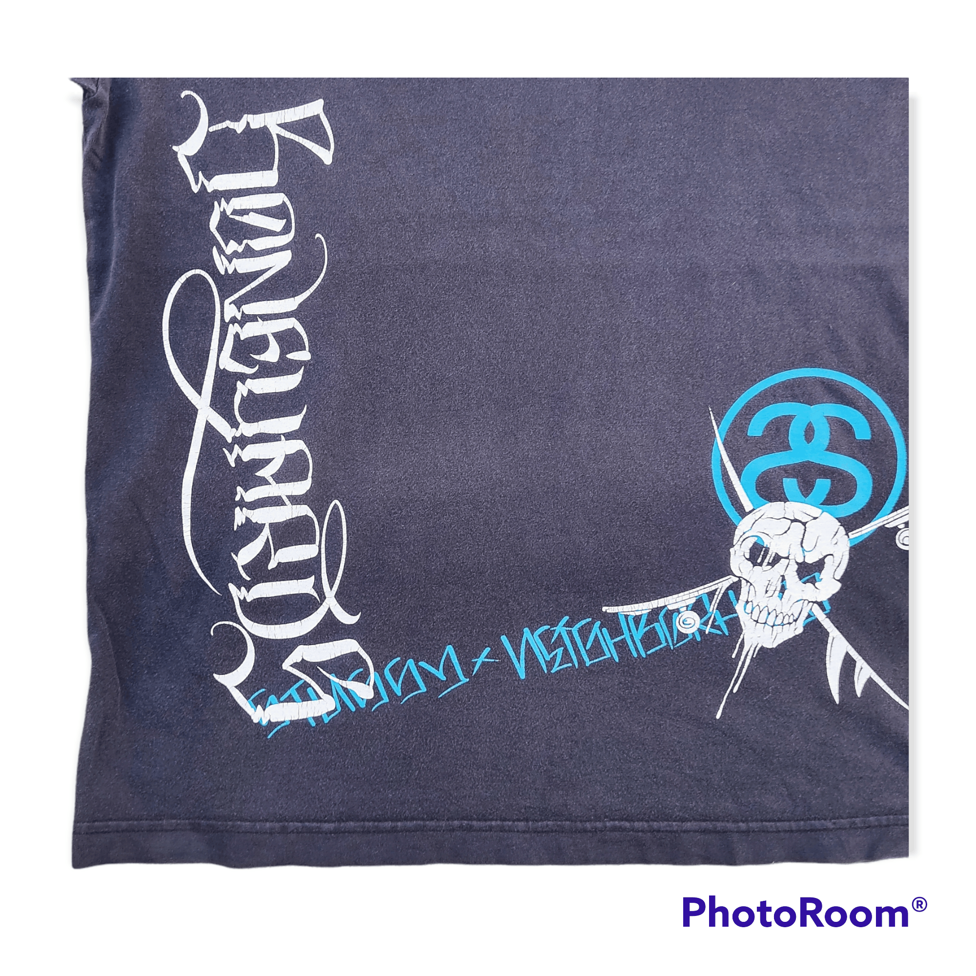 Stussy x Neighborhood Boneyard Distressed T-shirt - 4