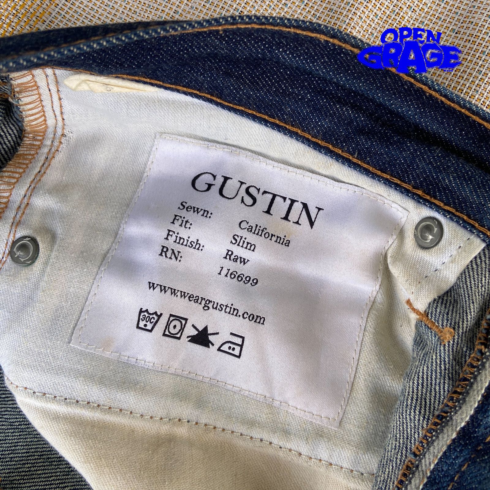 Gustin Selvedge Denim Finish RAW - 4