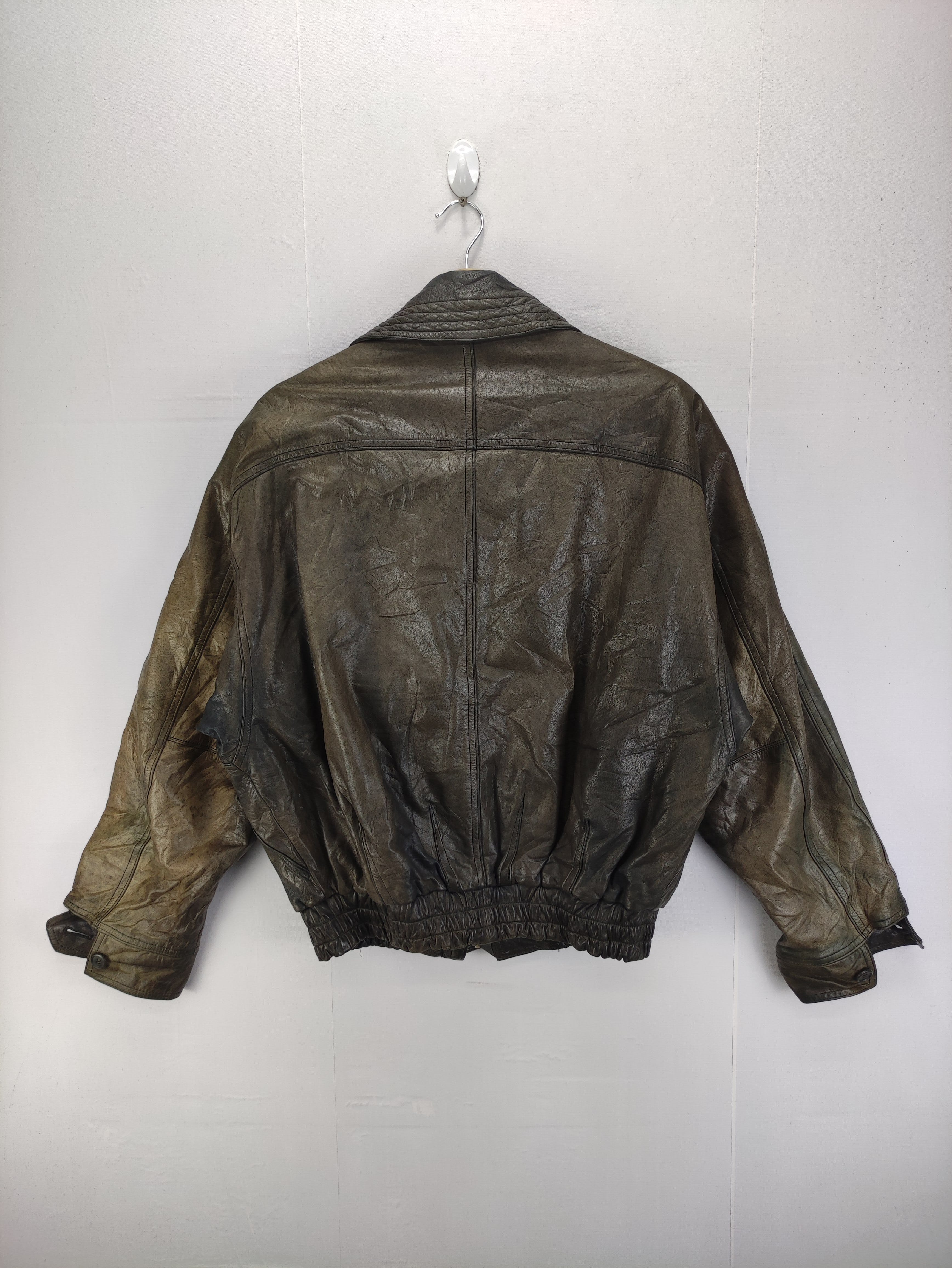 Vintage Goldova Leather Jacket Zipper - 12