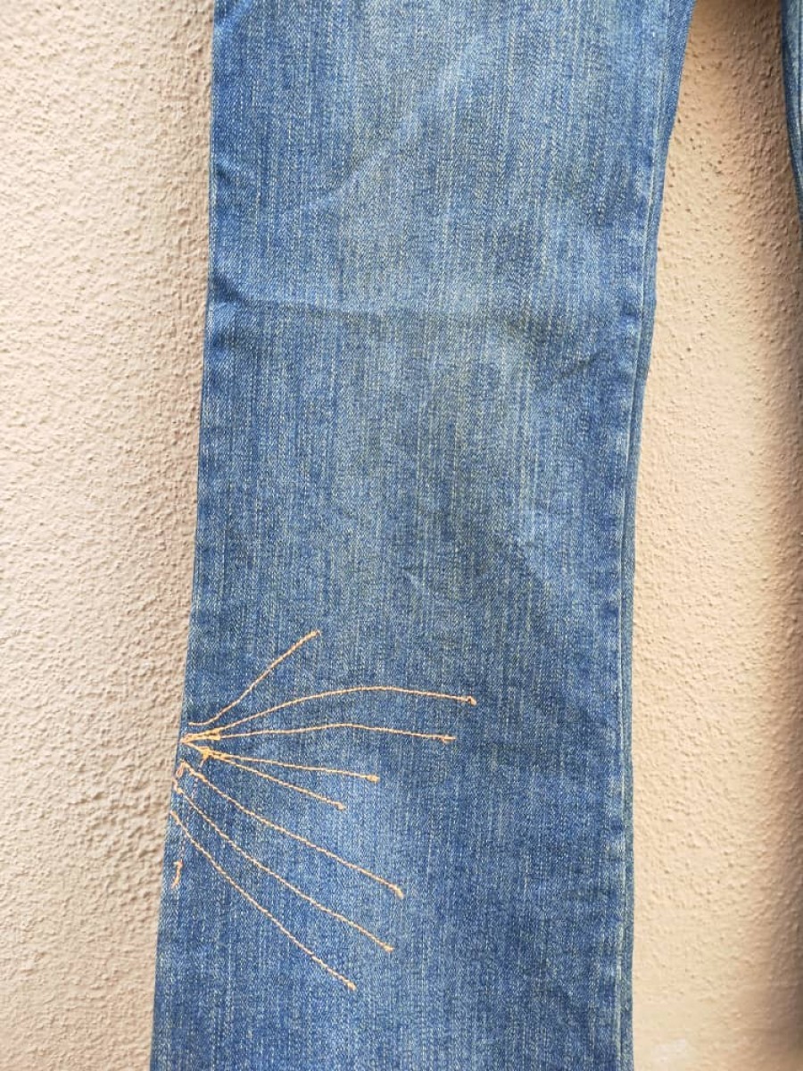 Japanese Brand - Browdwin Patchwork Ladies Jeans - 6