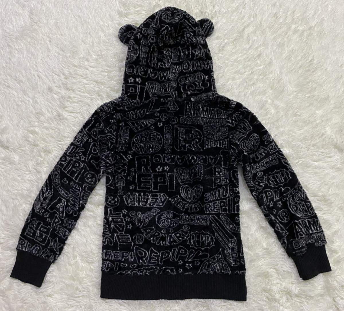 Japanese Brand - repipi armario Fullprint Fleece Hoodie Jacket - 7