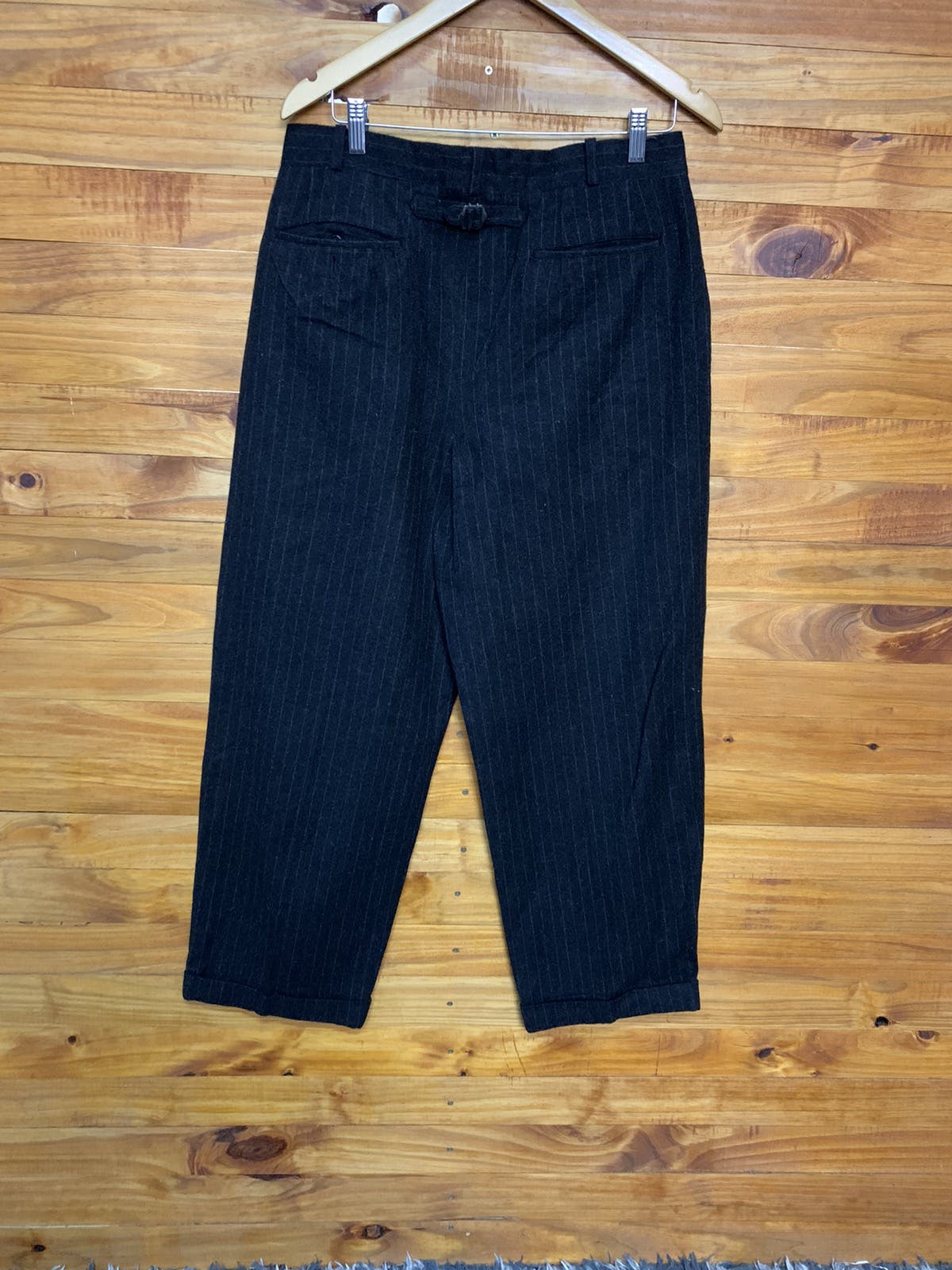Vintage 90s Comme Des Garcon Homme Wool Stripe Trouser Pants - 6