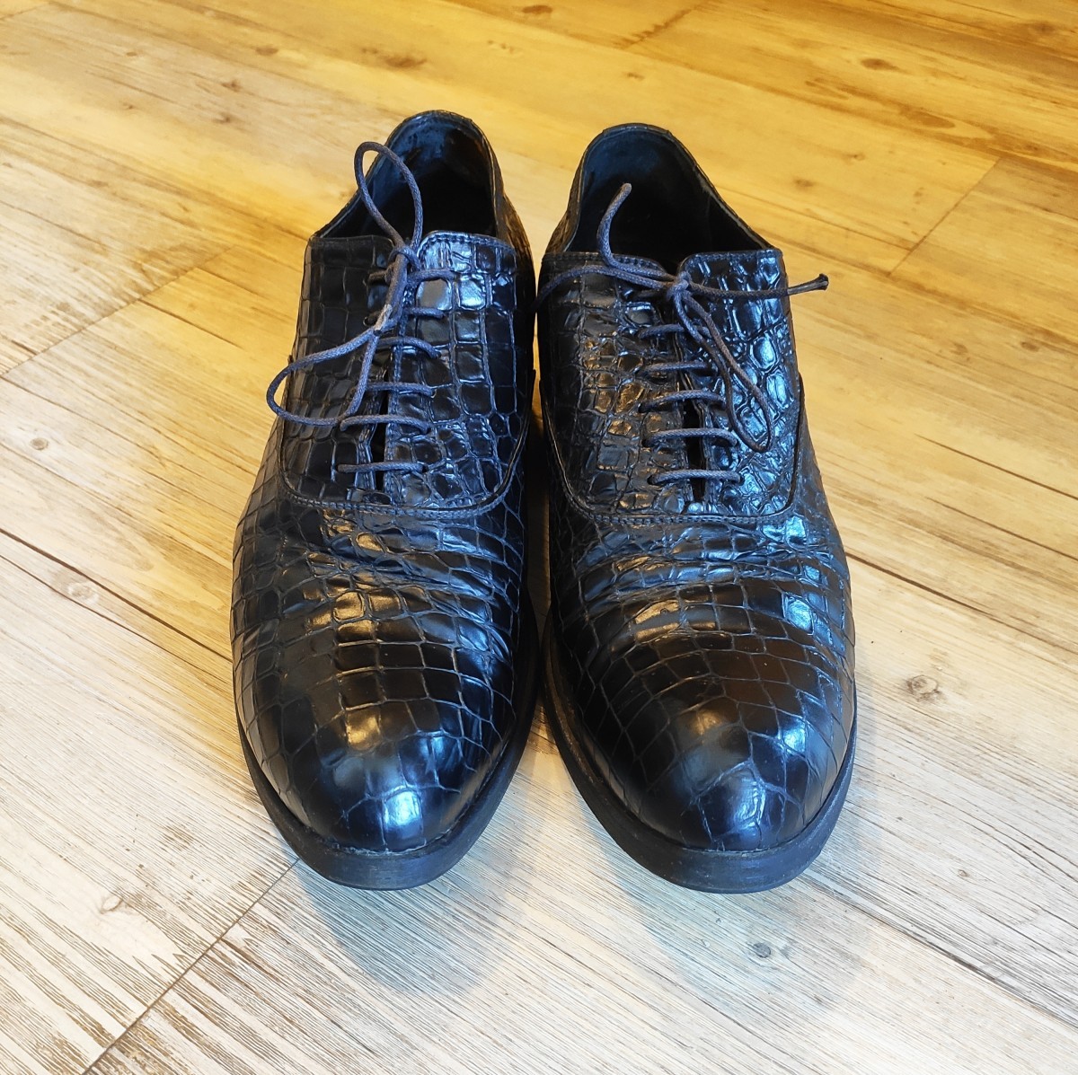 Gianni Barbato - Burnt coco leather derbies.Like Saint Laurent or Guidi - 4