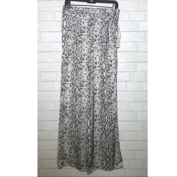 Good American Purely Python Wide Leg Pants - 5