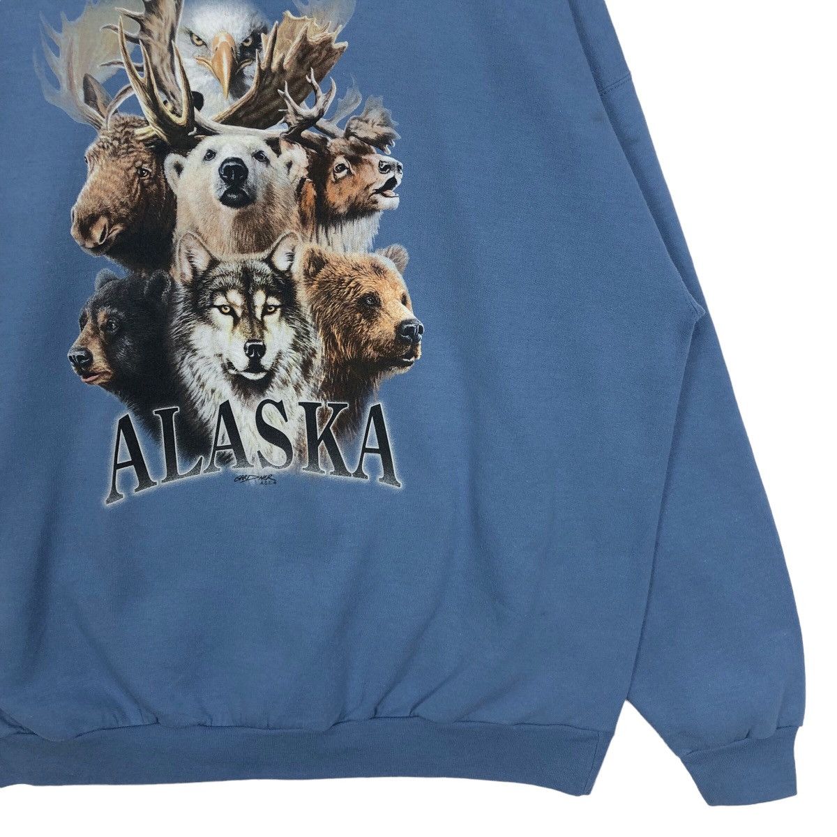 Vintage - Alaska Animal Crew Sweatshirt Big Logo - 2