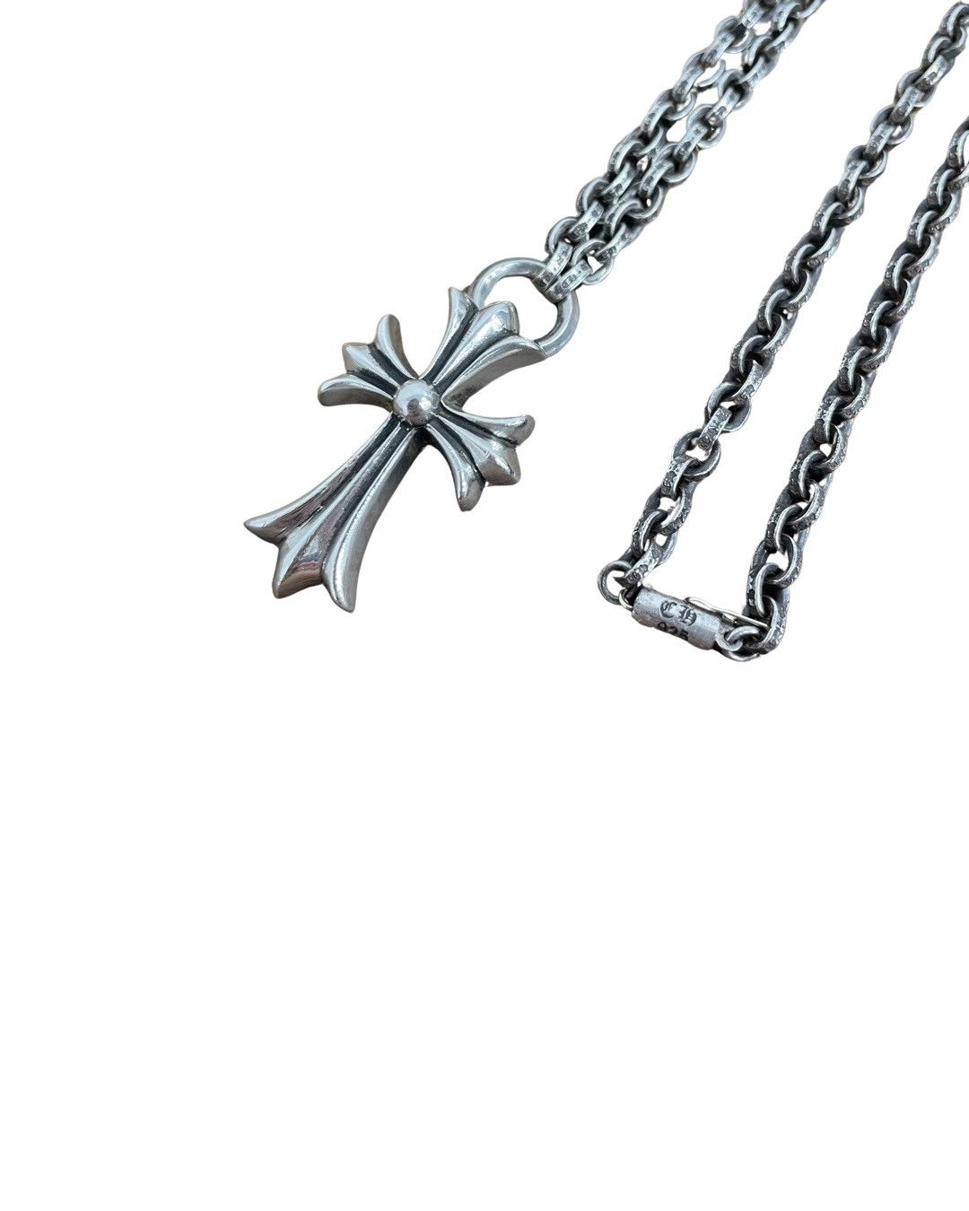 Paper chain cross necklace - 2