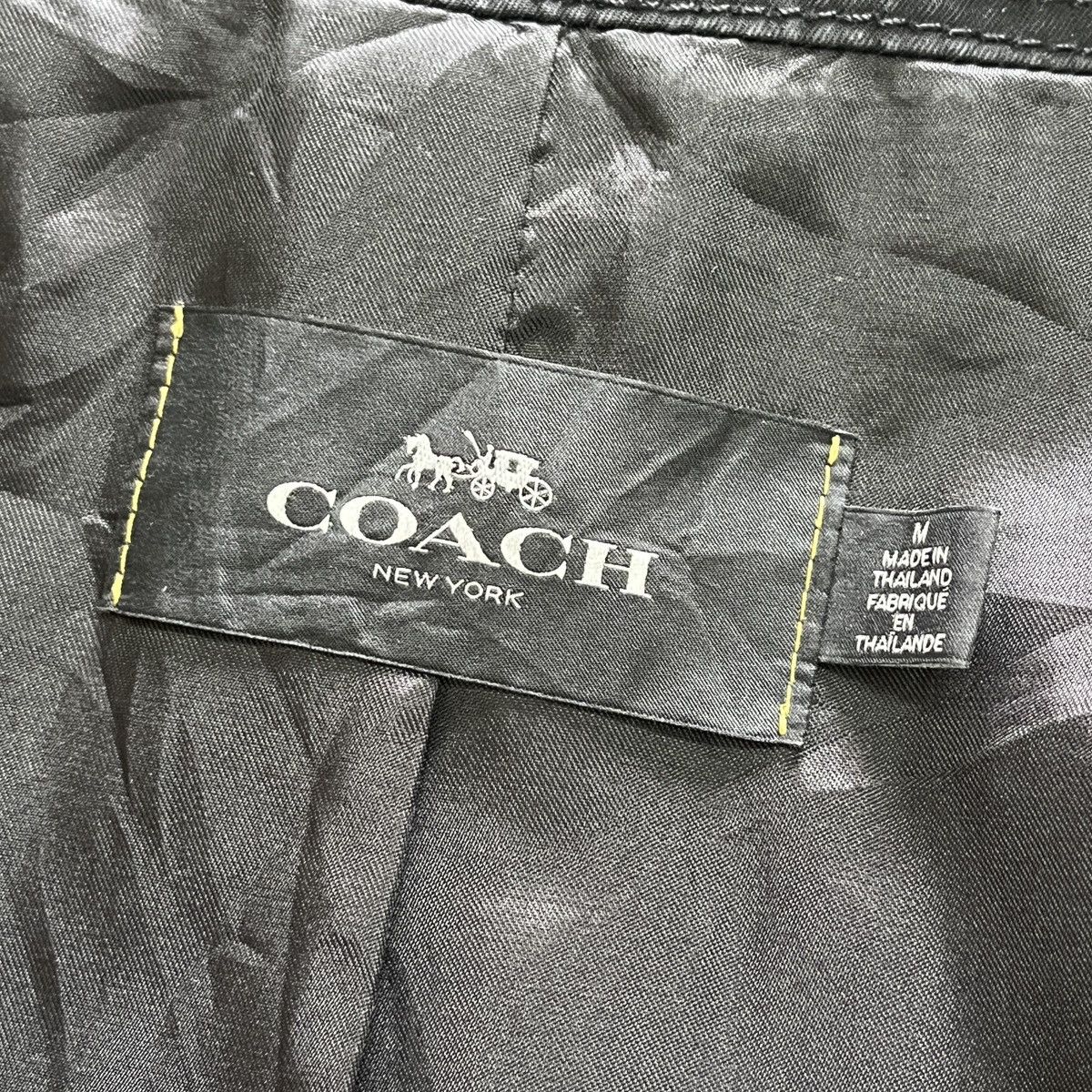 Coach Long Trench Coat Parka Classic Double Breasted Faded - 4