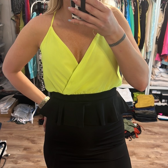 BLVD Neon Peplum Tank Dress - 6