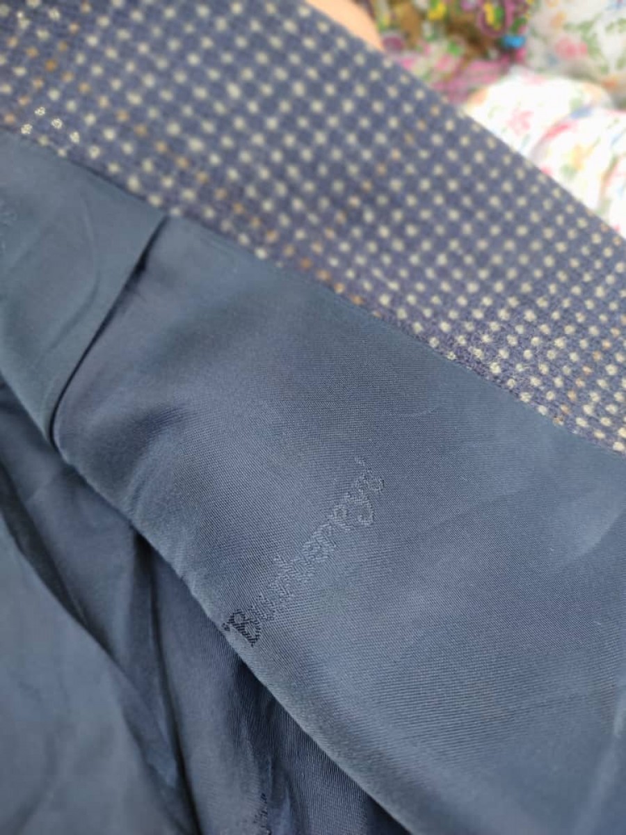 's Checkered Wool Jacket Blazer - 5