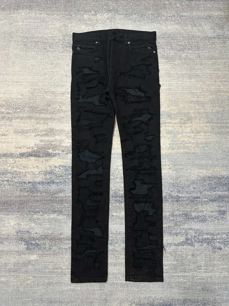 Balmain 17AW AW Distressed Jeans by Olivier Routeing Distressed - 1