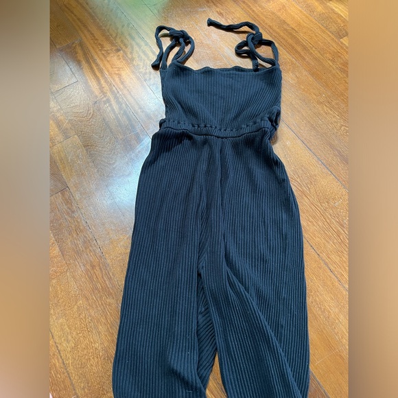 Baserange cepha jumpsuit black cotton rib - 7