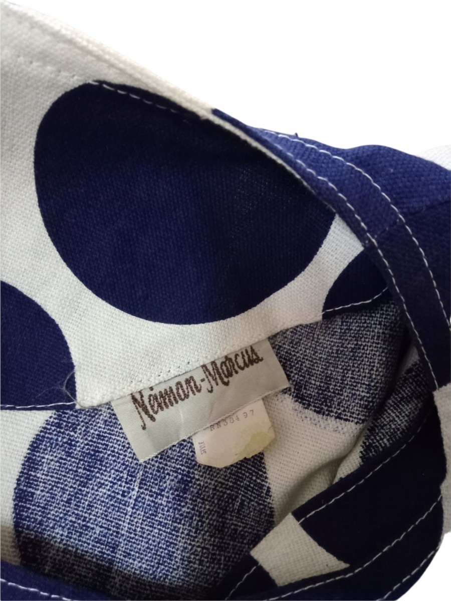 Neiman Marcus - Vtg Neiman-Marcus Floral X Dot Apron Light Jacket - 6