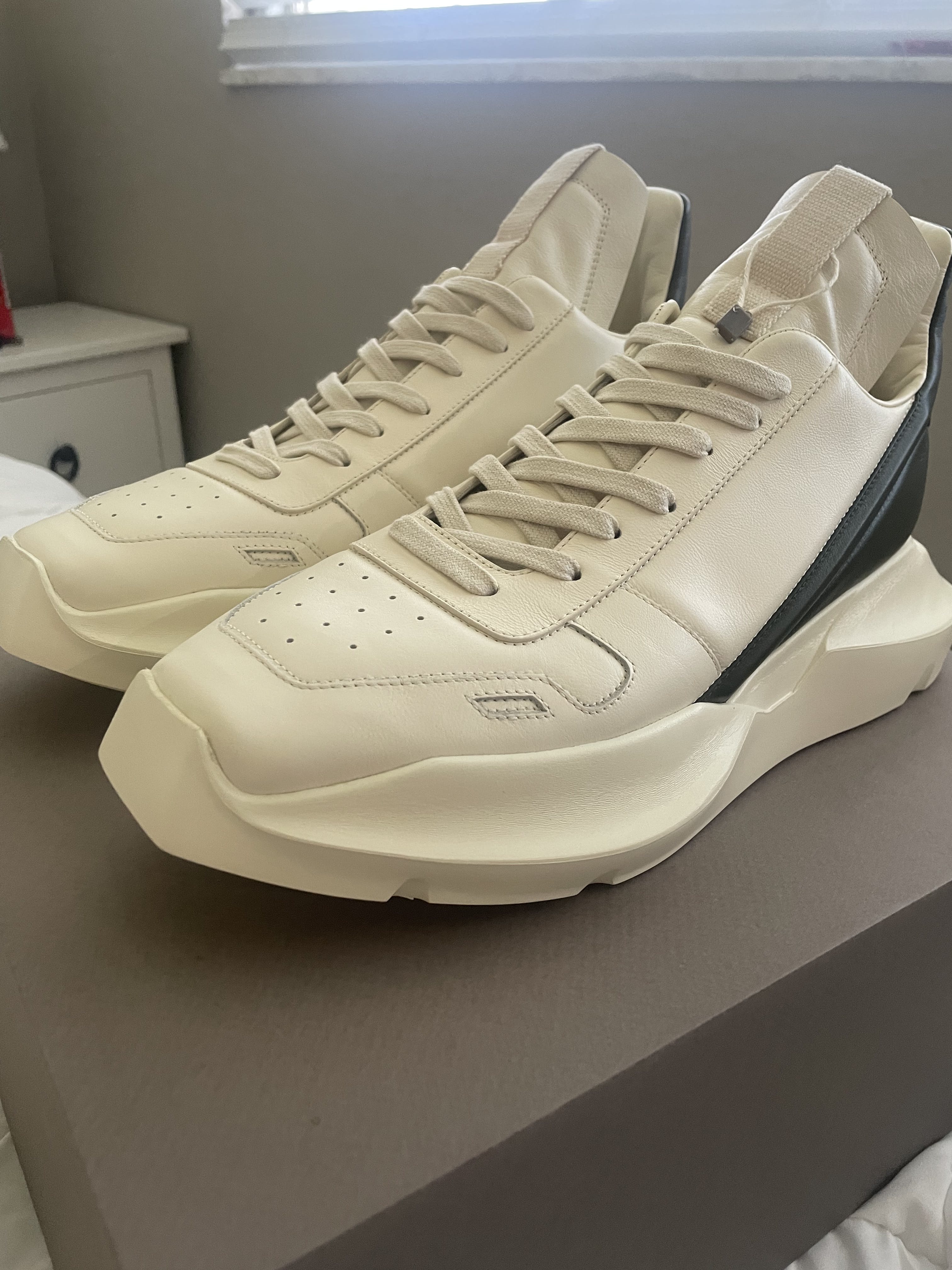 Rick Owens Geth Runners Green and Milk Size 45 Brand New - 1
