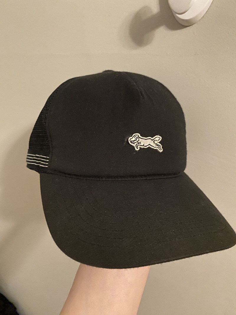 Skull hound patch trucker snapback cap - 1