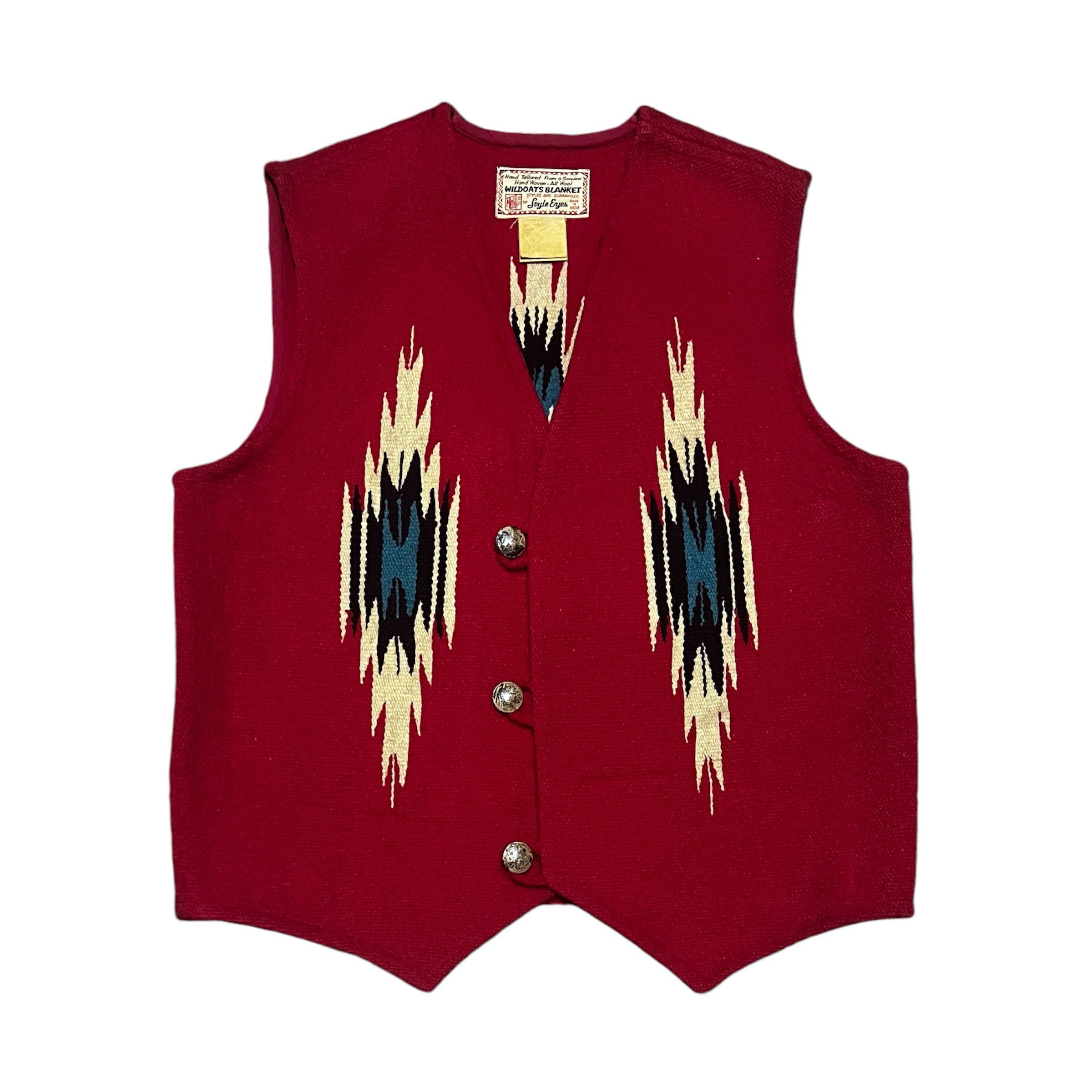 STYLE EYES CHIMAYO NAVAJO VEST BY TOYO ENTERPRISE RARE - 1