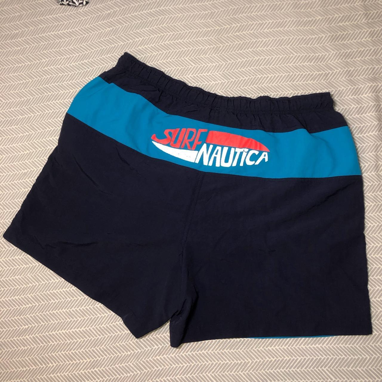 Nautica Men's Navy and Blue Swim-briefs-shorts - 3