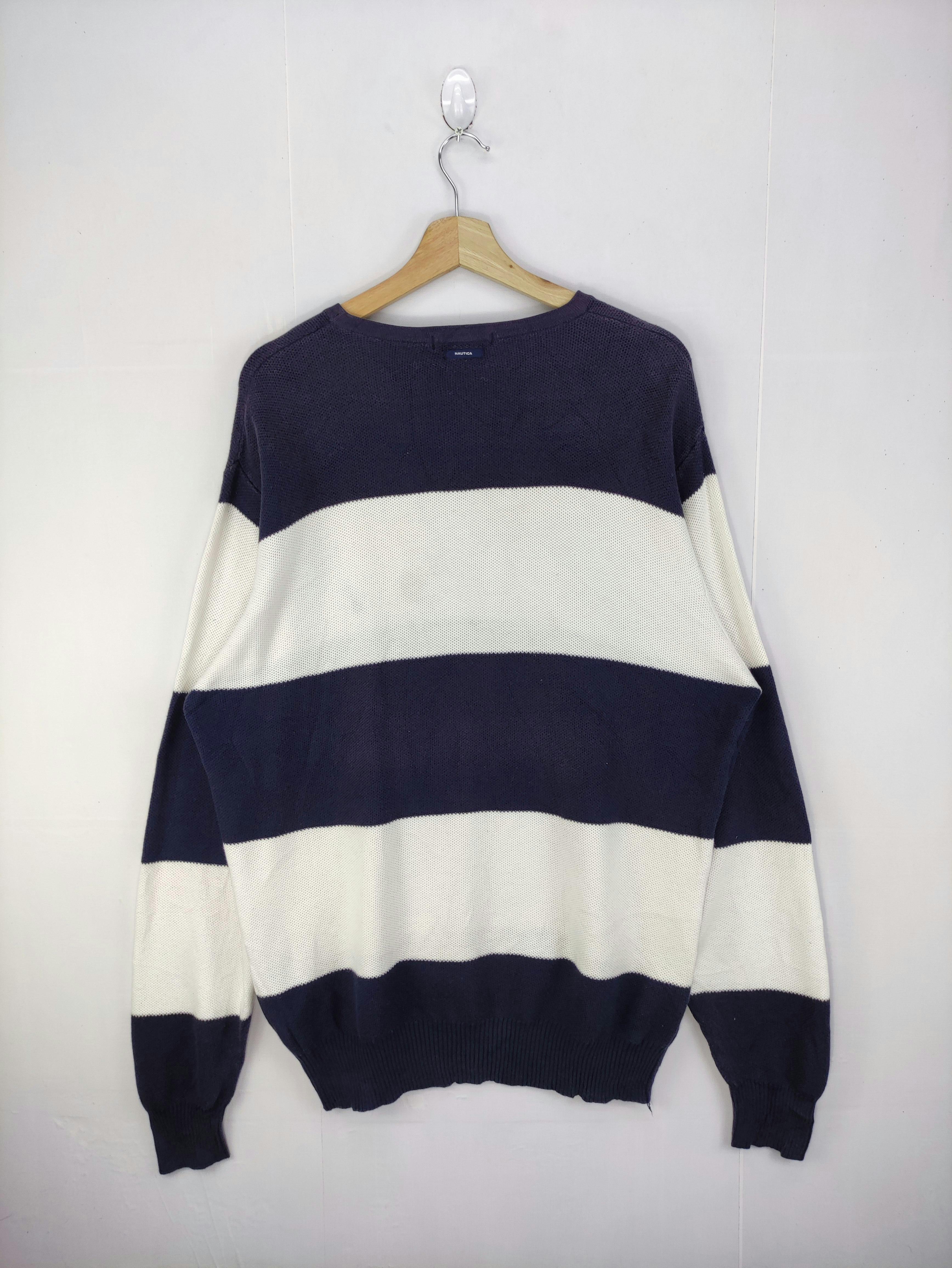 Vintage Nautica Striped Sweatshirt - 5