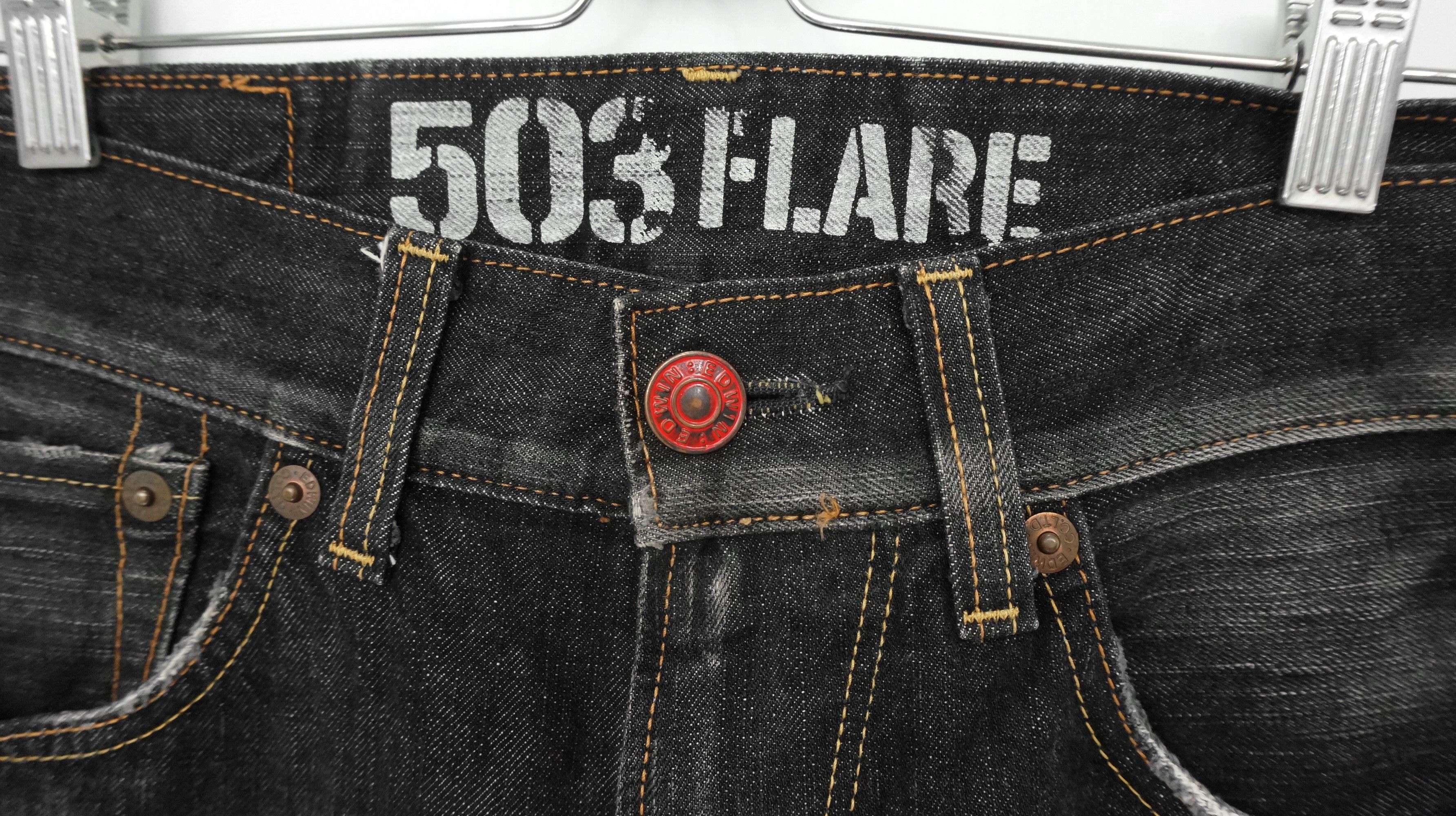 🔥🔥 VINTAGE EDWIN MADE IN JAPAN 503 FLARED JEANS - 4