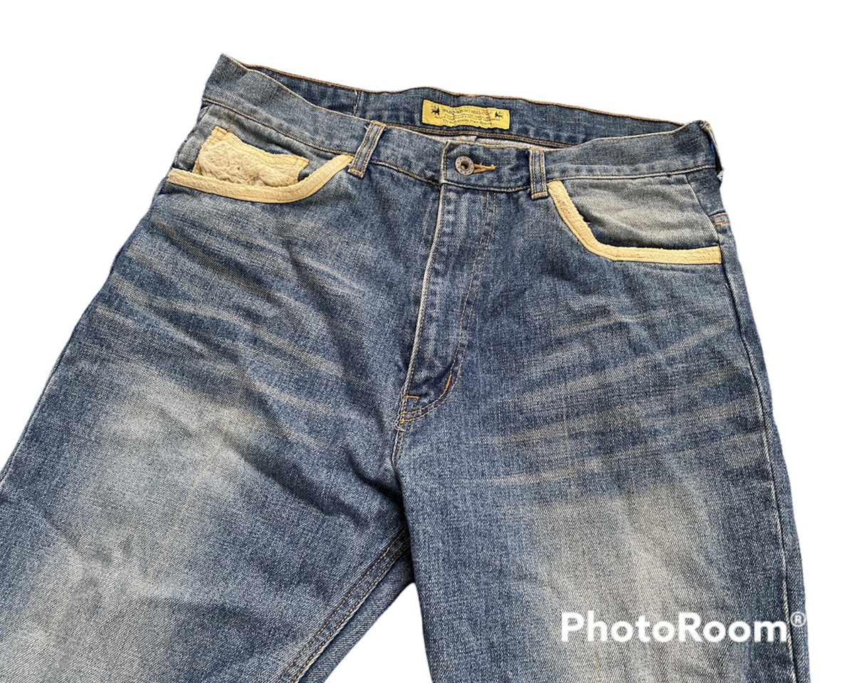 sasquatchfabrix jeans denim old cotton pants - 7