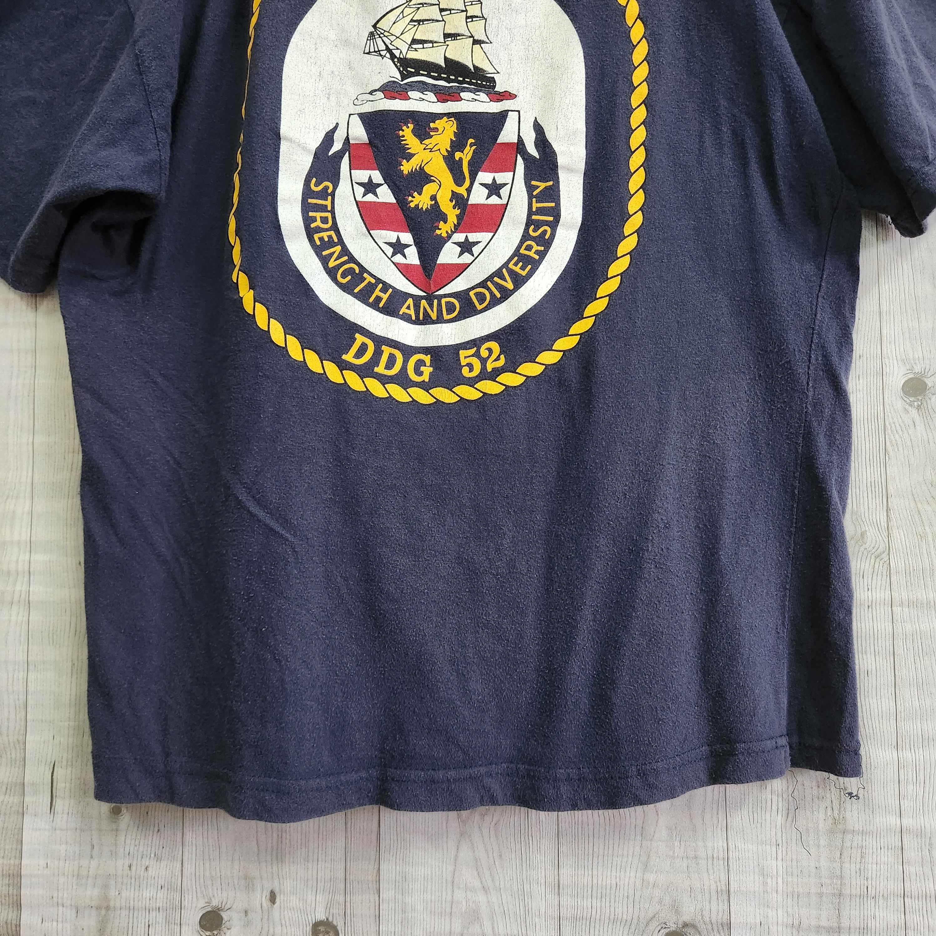 USS Barry DDG 52 Army Military Printed TShirt - 5