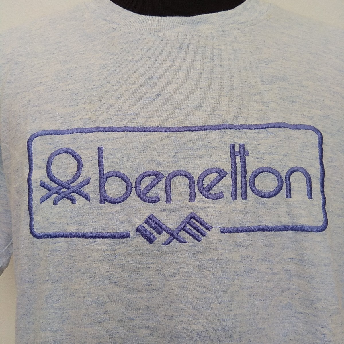 Benetton - 90s Embroidery Big Logo T-shirt Italy F1 - 2