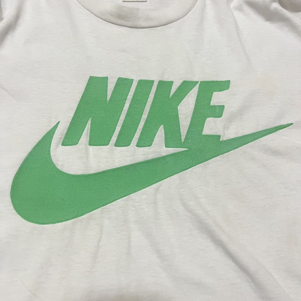 Vintage Nike Swoosh Logo T shirt Grey tag - 4