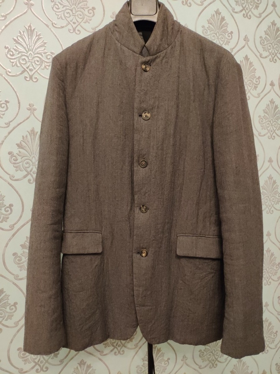 Forme D Expression - Grey wool + ramie work jacket. Like Yamamoto or Noten - 2