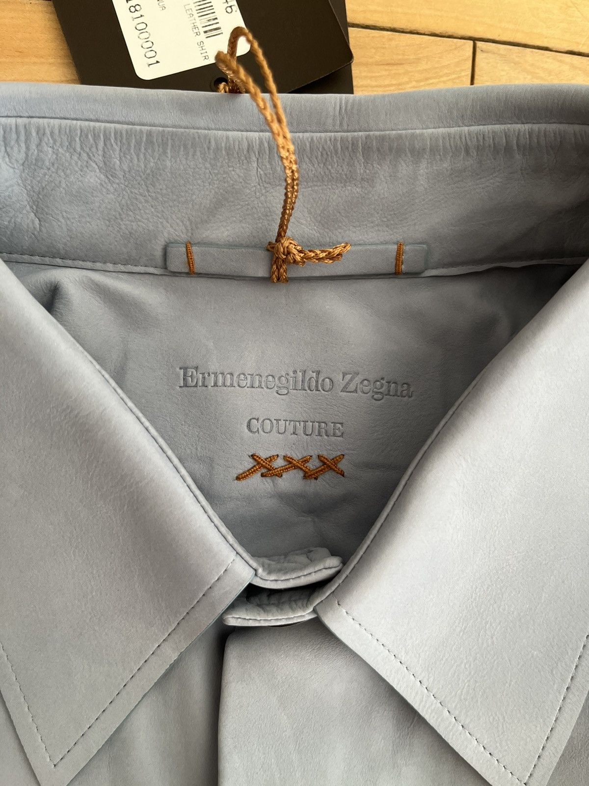 NWT - Ermenegildo Zegna Suede Button Up Shirt - 3