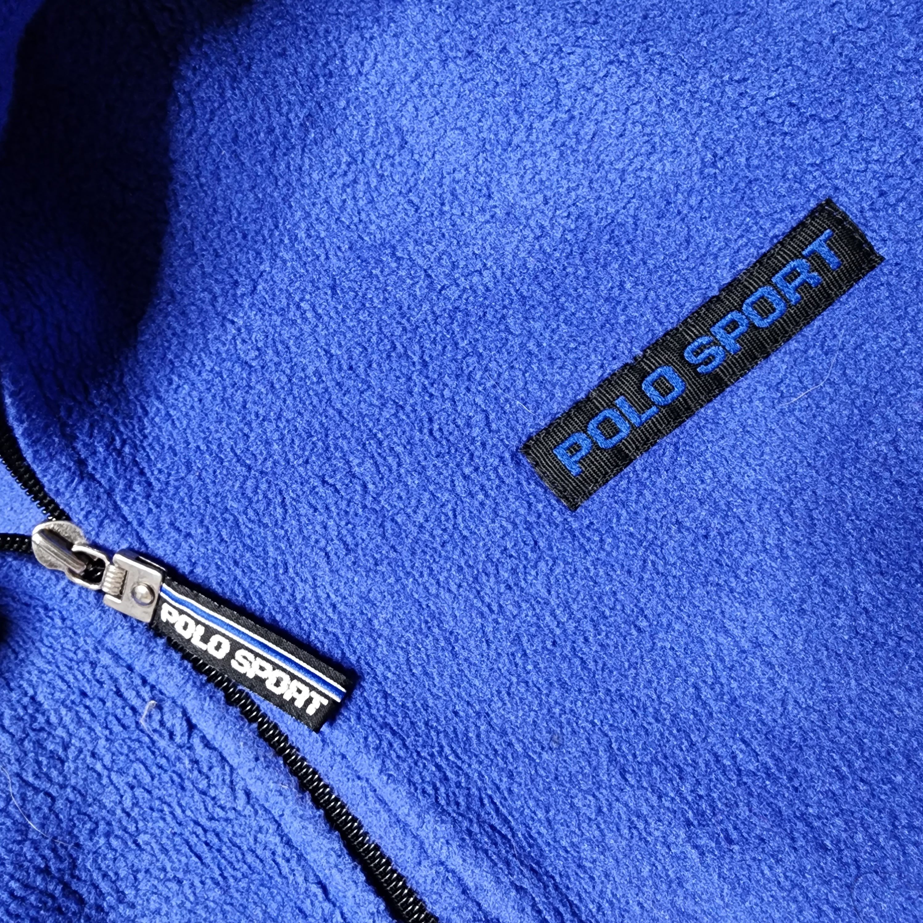Polo Sport by Ralph Lauren - Y2K Blue Fleece Zip Up Jacket - 3