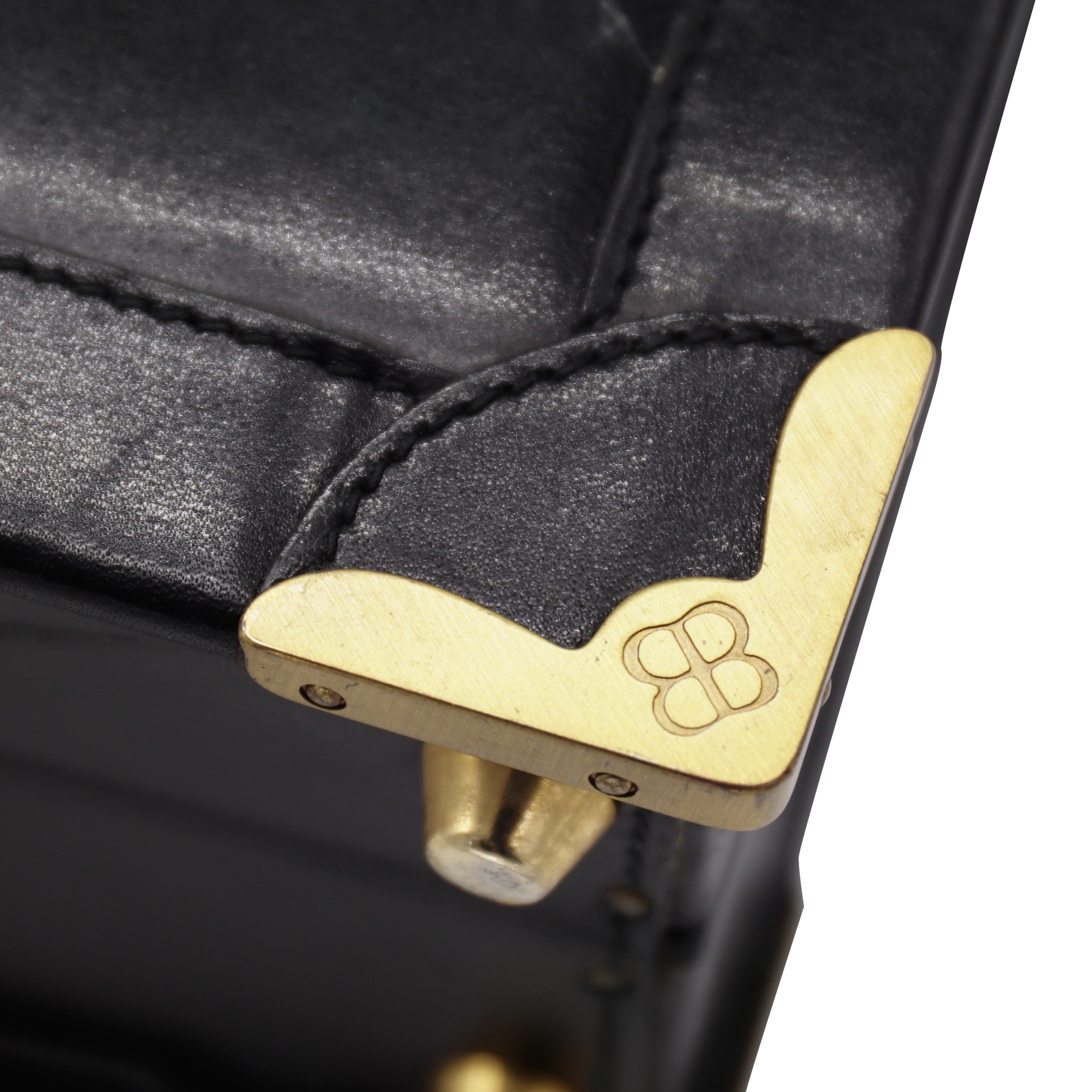 Balenciaga BB Briefcase - Black Leather - 12