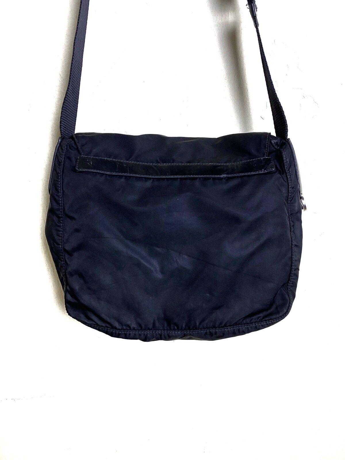 Authentic PRADA Black Tessuto Nylon Shoulder Crossbody Bag - 12
