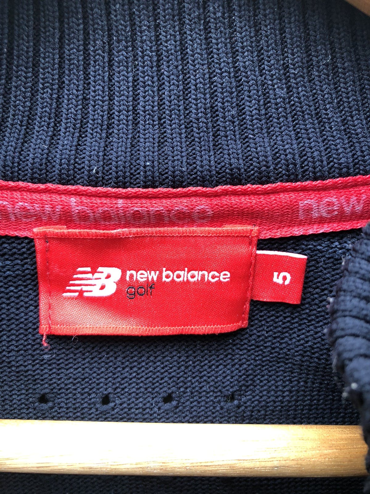 New Balance Golf Knit Zip up Black Sweaters - 7