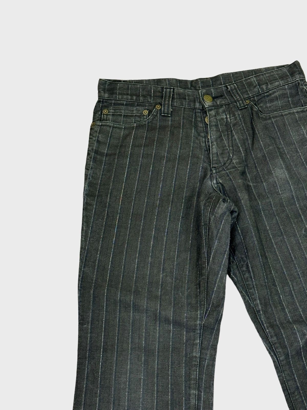 Avant Garde - FLARED TORNADO MART STRIPED BOOTCUT DENIM - 4