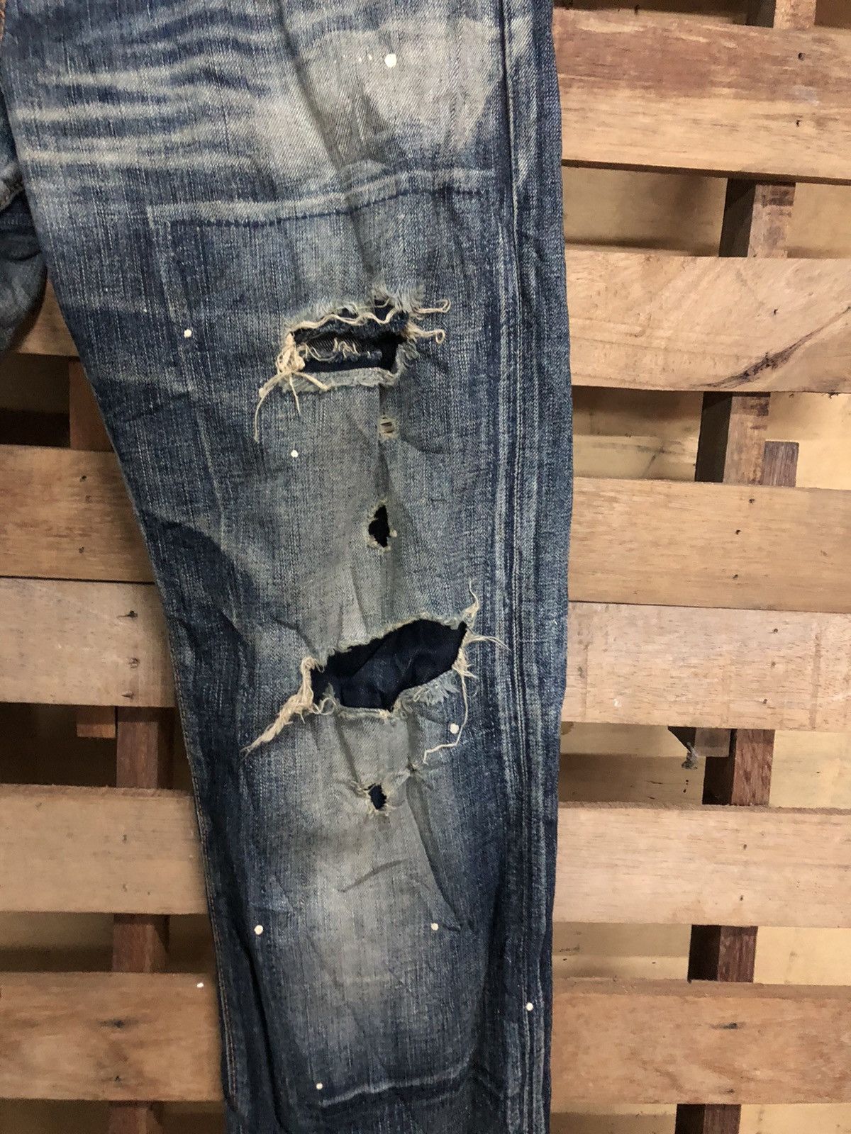 Edwin Jeans 503 Distressed Patchwork Design - 5