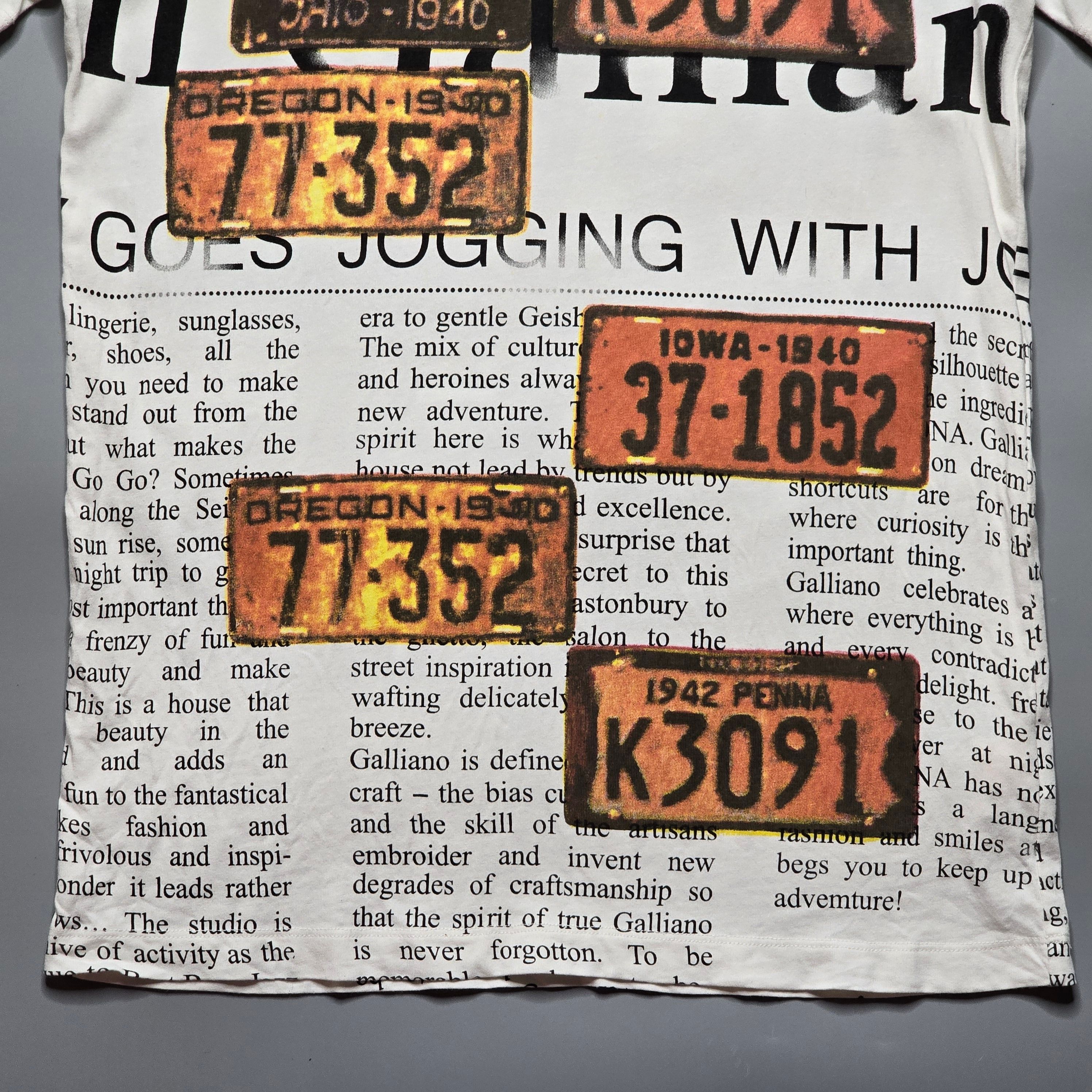 John Galliano - Archive Gazette Print T-Shirt - 4