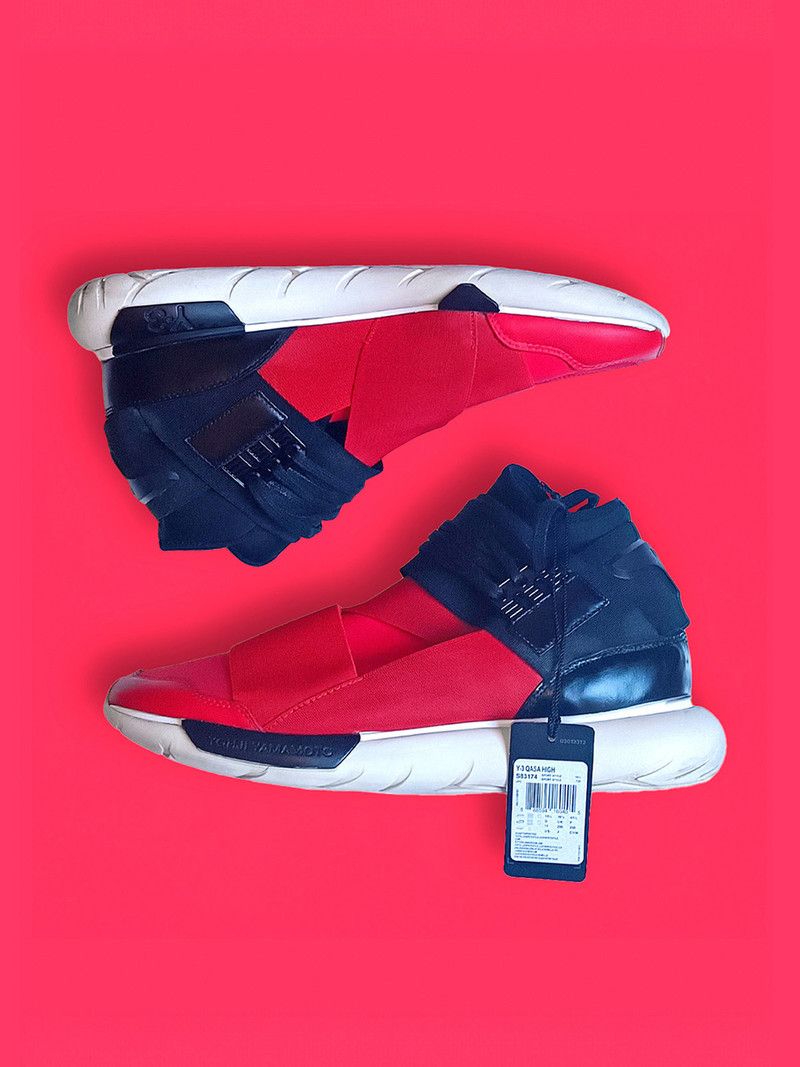 adidas Y-3 Qasa High 'Red Black' - 1