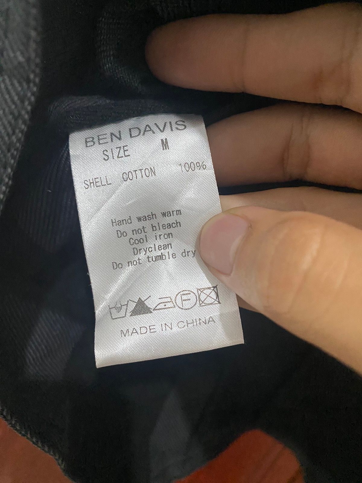 Ben Davis Stripe Denim Black Vest Jacket - 6
