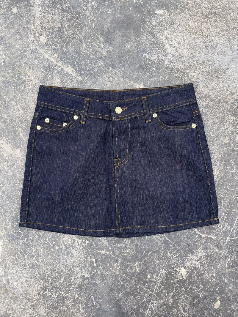Coach Mini Denim Skirt Like New Condition - 1