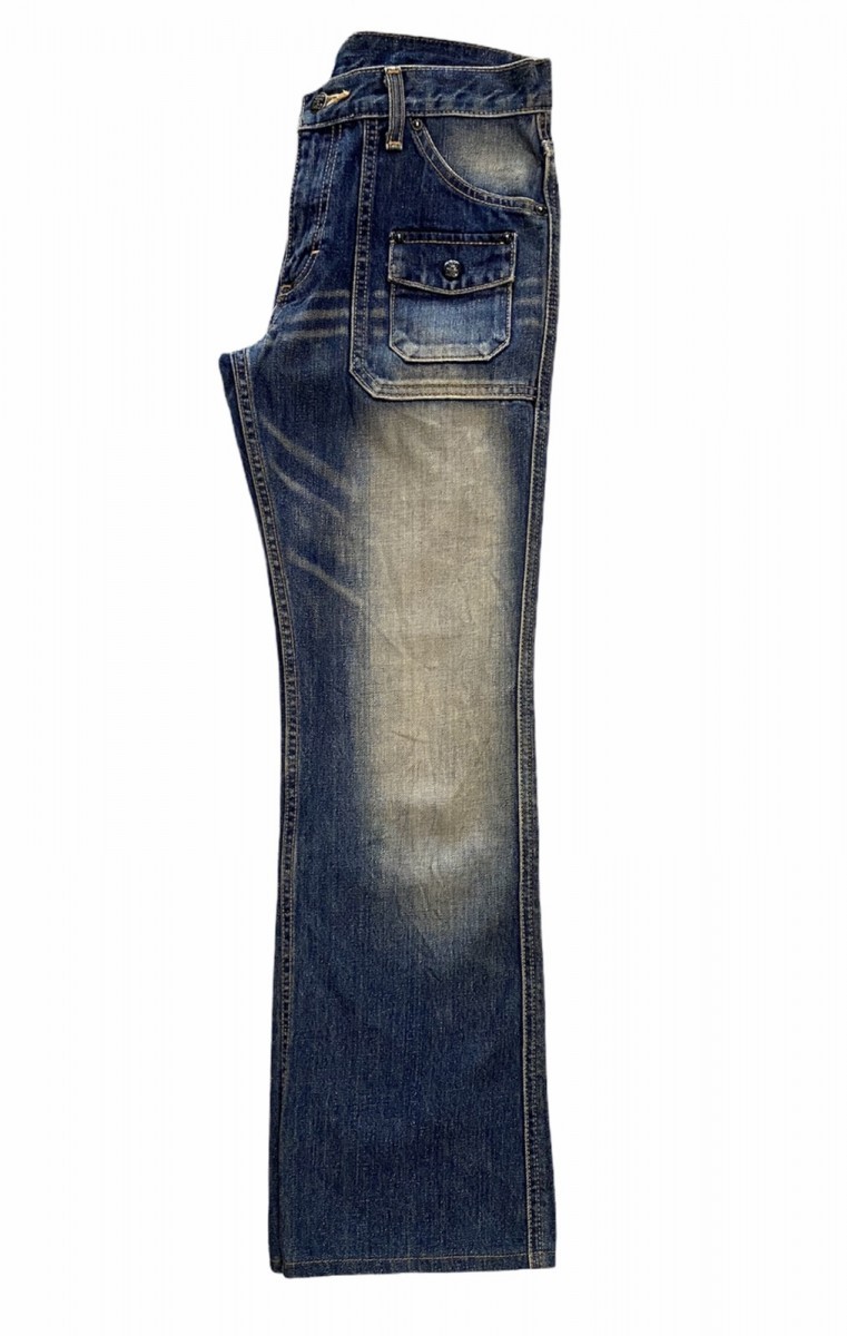 Lee - Union Made by Lee Bush Pants Distressed Denim Made in Japan - 11