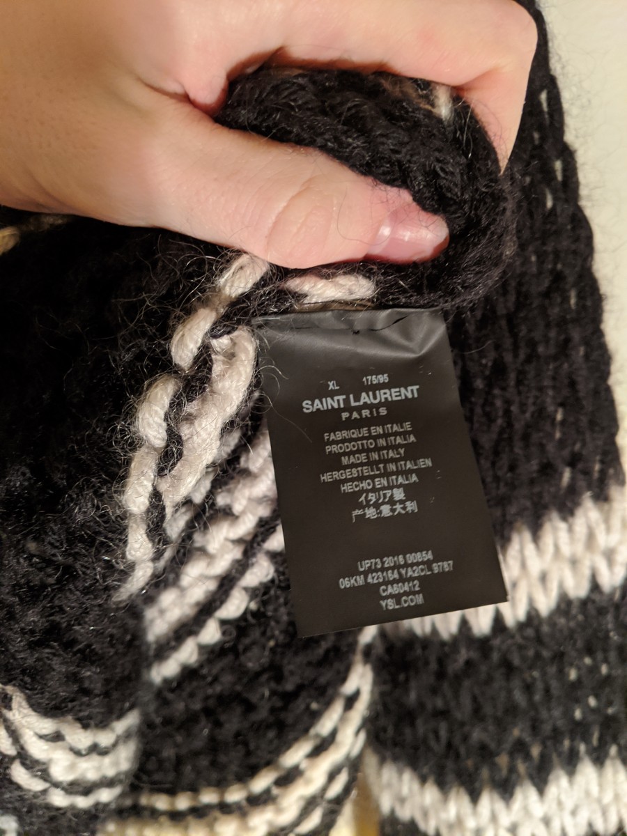 Boat Neck Loose Knit Jumper/Sweater Kurt Cobain Grunge - 5