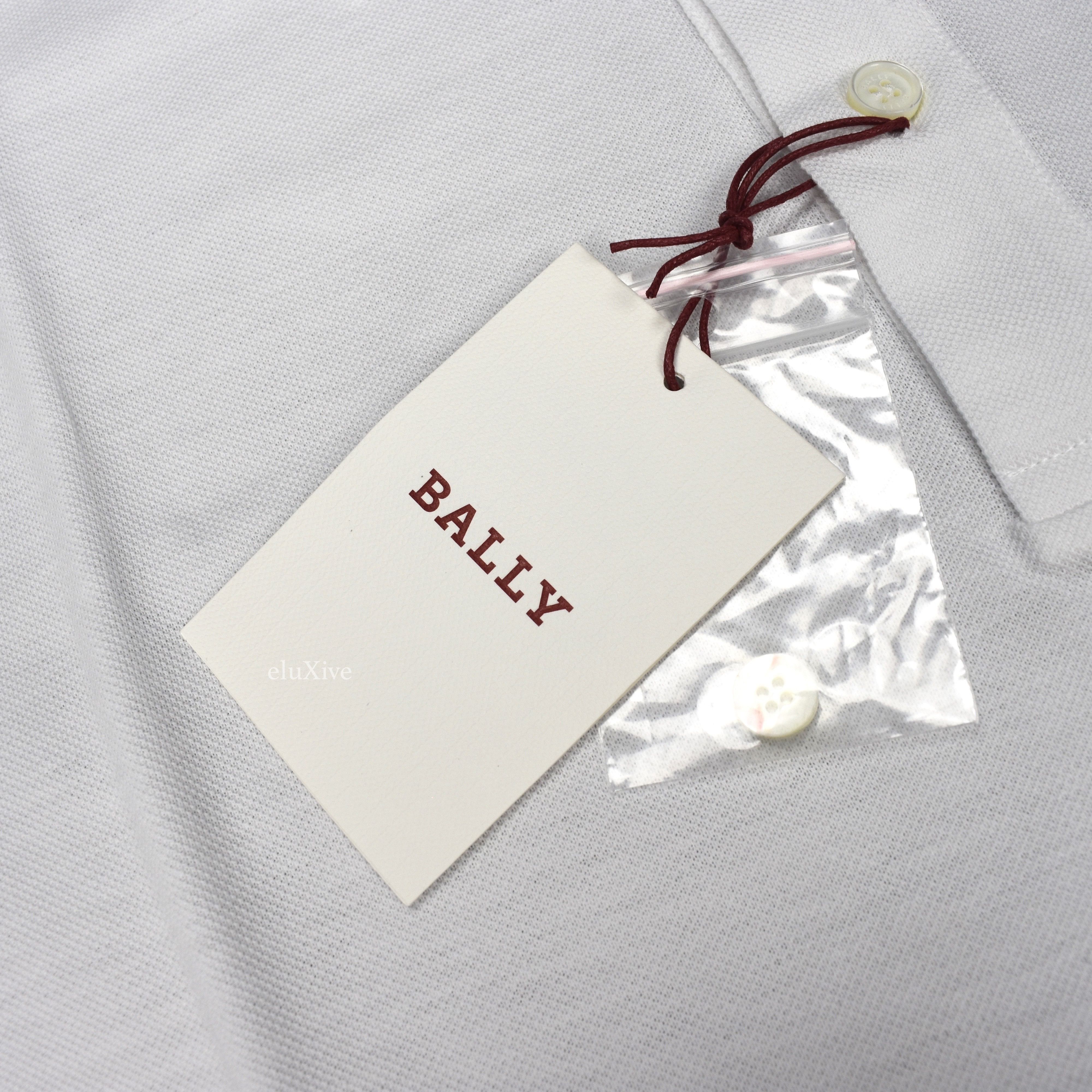 Bally - White Web Trim Logo Polo Shirt NWT - 5