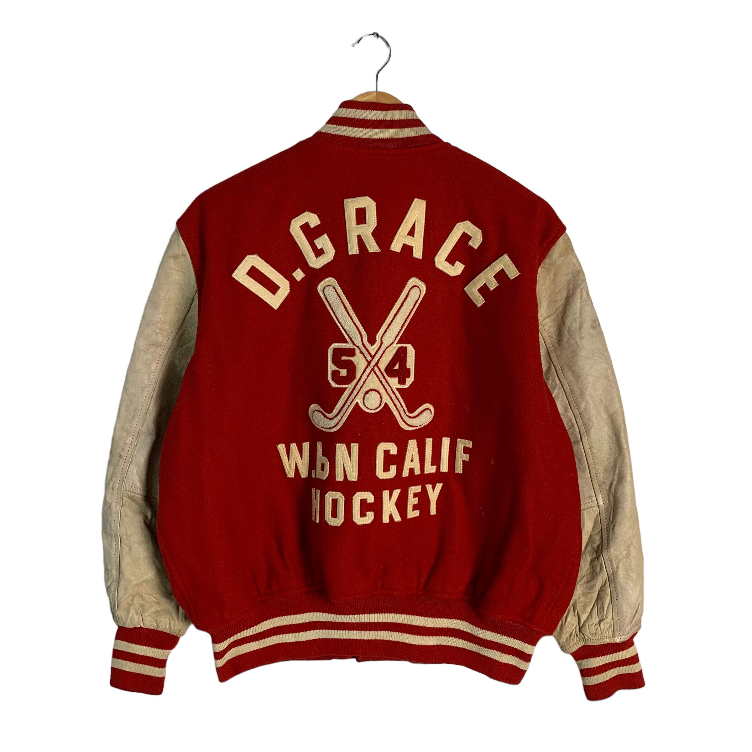 Japanese Brand - D. Grace Calif Hockey Varsity Jacket - 1