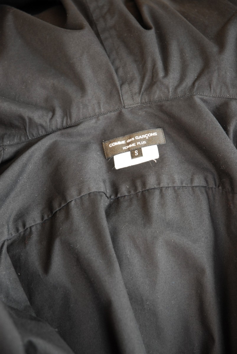 Comme des Garcons Homme Plus Black Hooded Shirt - 8